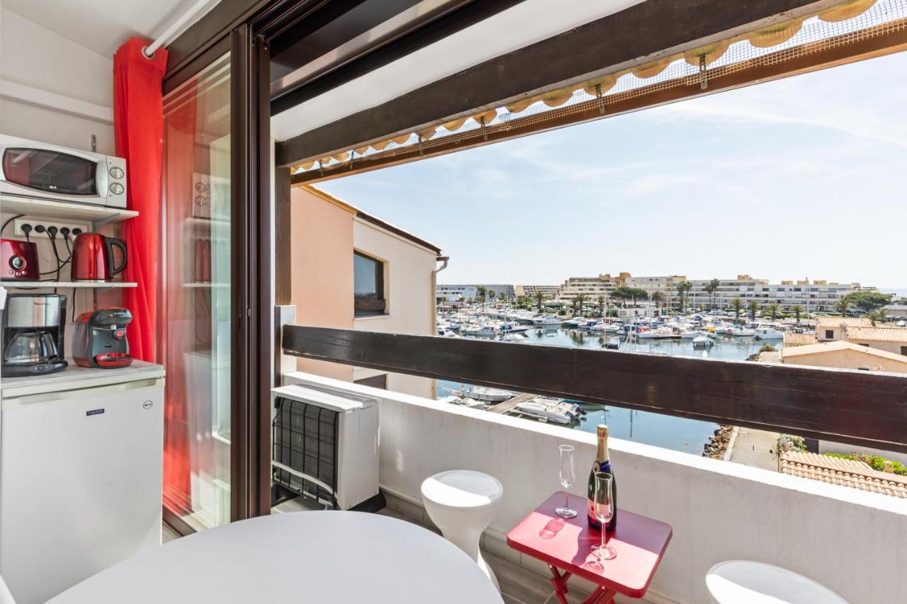 Studio Vue Mer Panoramique, Piscine Port Venus Village Naturiste 阿格德 外观 照片