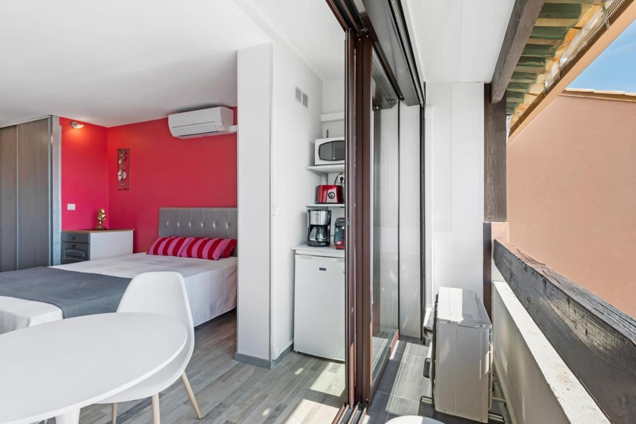 Studio Vue Mer Panoramique, Piscine Port Venus Village Naturiste 阿格德 外观 照片